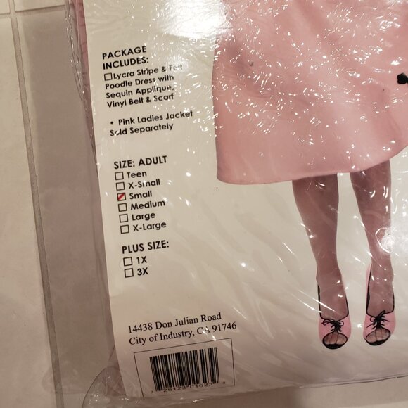 Charades Pink Poodle Dress Adult Costume Size Small - Picture 2 of 3